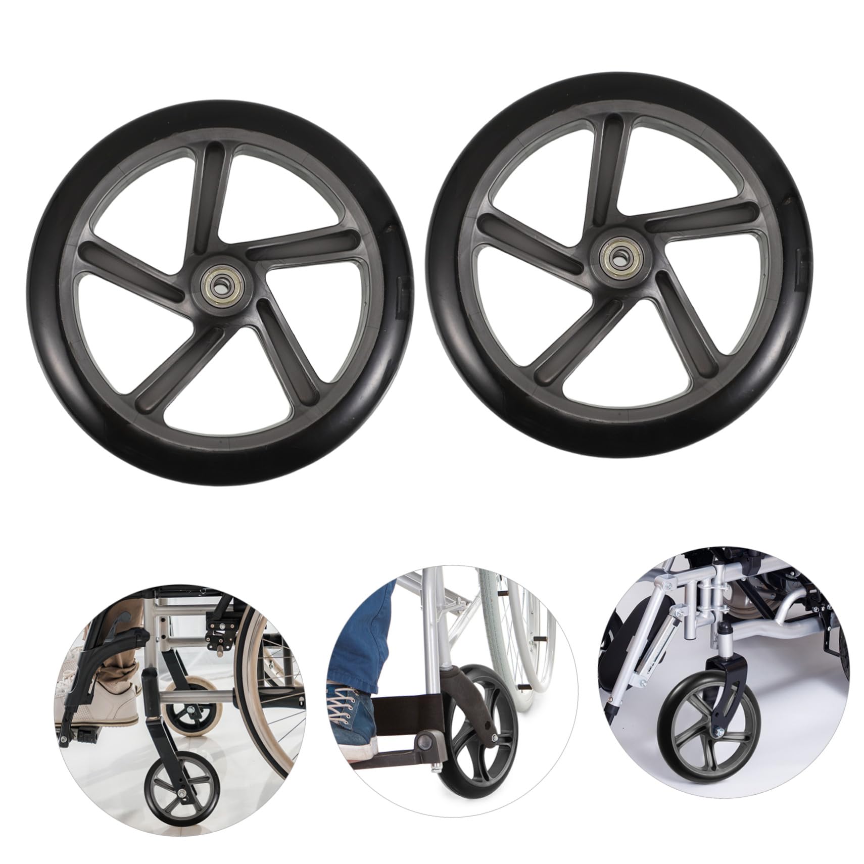 2 Pezzi Accessori Antiscivolo Per Deambulatore Ruote Per Manuali Ruote Antiscivolo Per Deambulatore Accessori Di Ricambio Per Universali Per