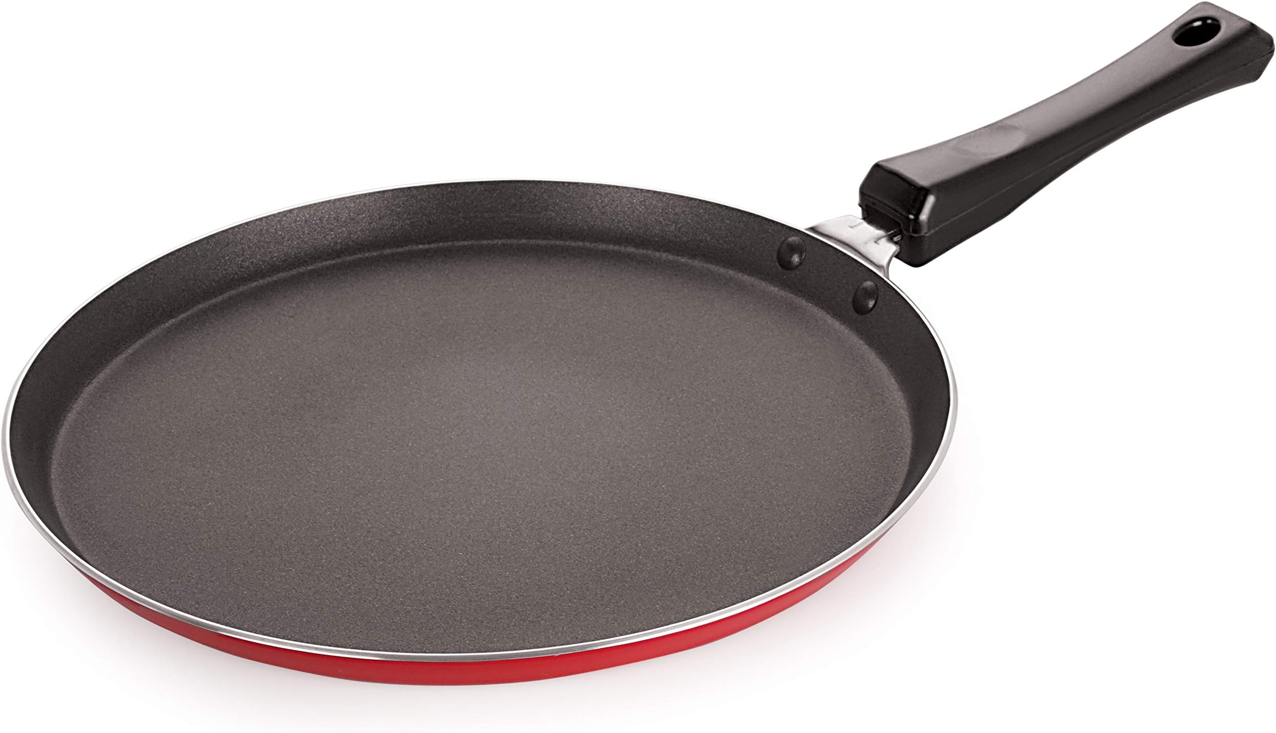 Nirlon Non Stick cookware Kitchen Accessories for Cooking 4mm Flat dosa tawa with Handle 27cm[4_mm_Flat Tawa12_Claim]