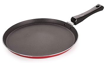 Nirlon Dishwasher Safe Aluminum Non Stick Flat Dosa Tawa 26cm(3_mm_FT_11)