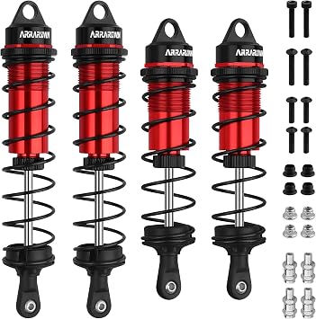 RC Car Shock Absorbers, 130mm Rear Shocks 110mm Front Shocks Set