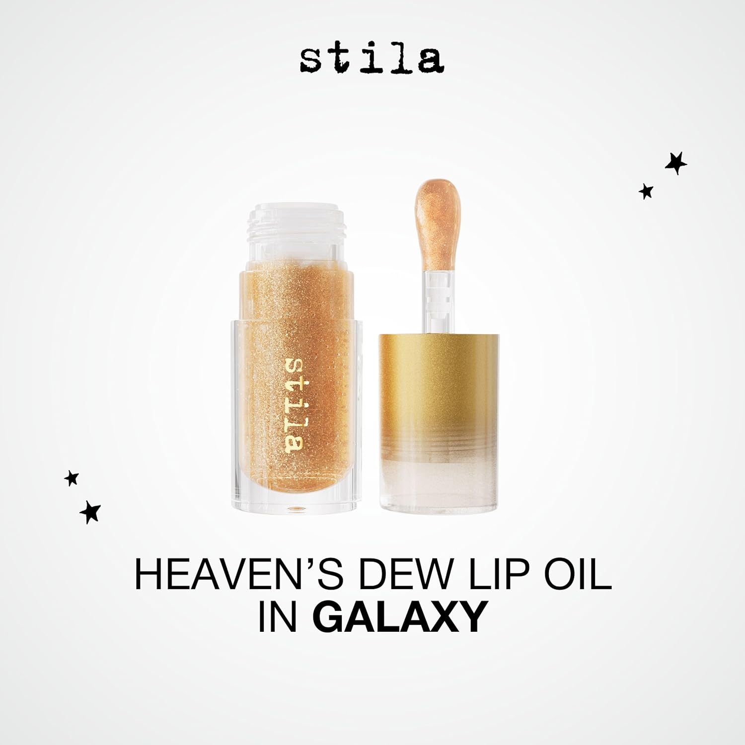 stila Heaven's Dew Gel Lip Oil Hydrating Gloss-Oil Hybrid with Jojoba, Hyaluronic Acid & Antioxidants High-Shine, Non-Sticky Nourishing Finish with Large Applicator - Image 3