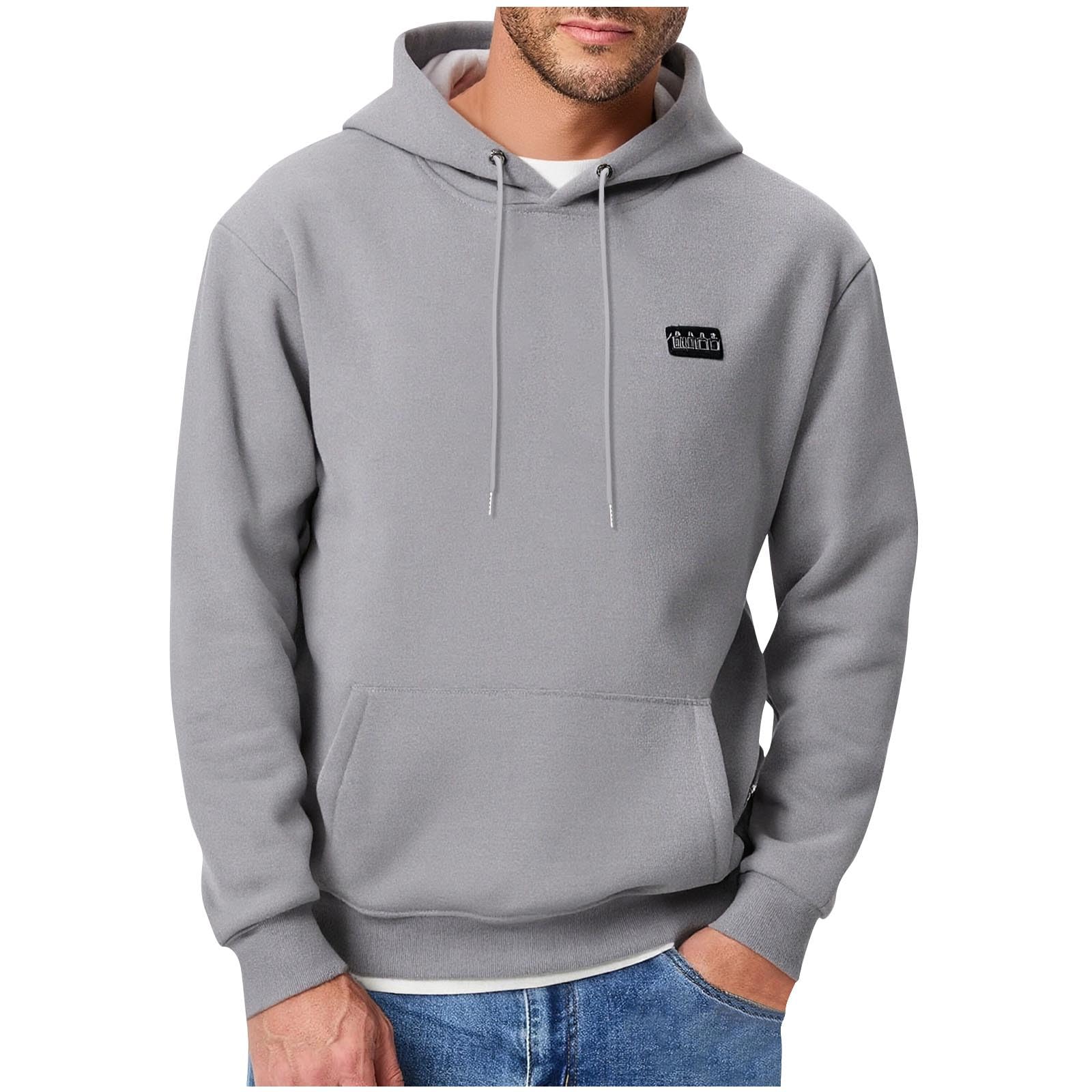 Beheizbare Hoodie Herren Winter Sweatshirt mit Kapuze Warm Kapuzenpullover