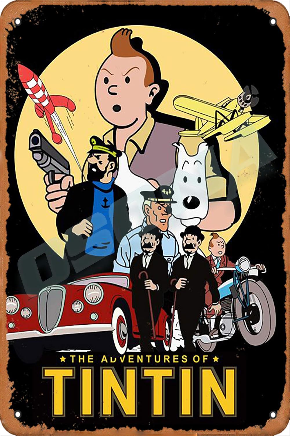 osona-the-adventures-of-tintin-r-tro-nostalgique-art-traditionnel