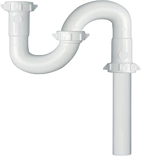 Plumb Pak PP20663 PlumPak S-Trap, 1-1/2 in, Slip Joint, Plastic, White