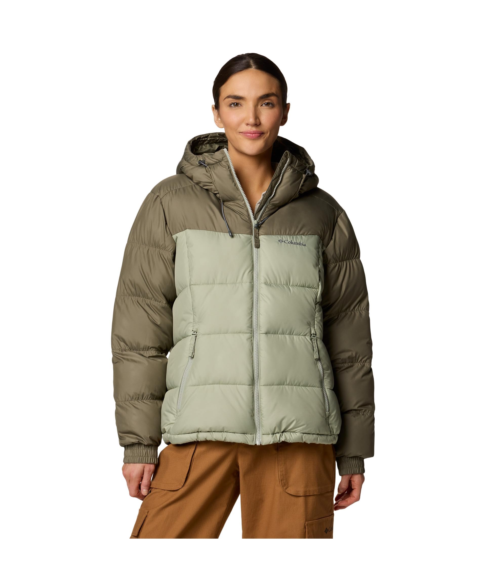 ジャケット・アウター Columbia hooded puffer jacket khaki s Women's Amaze Puff Mid Hooded Jacket | Columbia