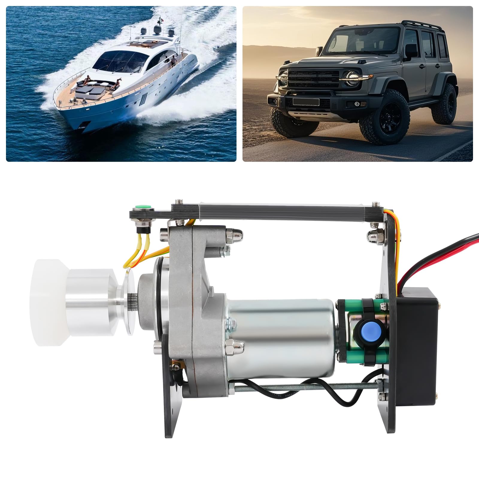 Strong RC Engine Starter, 12-18V Strong Terminator Power Engine Starter 40A Motorcycle Motor Starter for 15Cc-80Cc Gasoline Engine & 40-400 Stage Methanol Engine