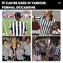 VKT Referee Dress Shirt for Women Zipper Collar Referee Jersey Ref Costume Outfit for Basketball Football Hockey Halloween, Zip fastening, XXL gallery image