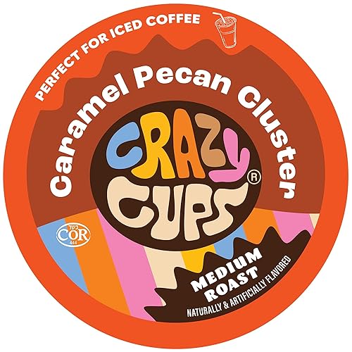 Miniatura 15 de Crazy Cups Cápsulas de café saborizadas, café de especias de vainilla y calabaza, café de una sola porción para máquinas Keurig K Cup, café caliente