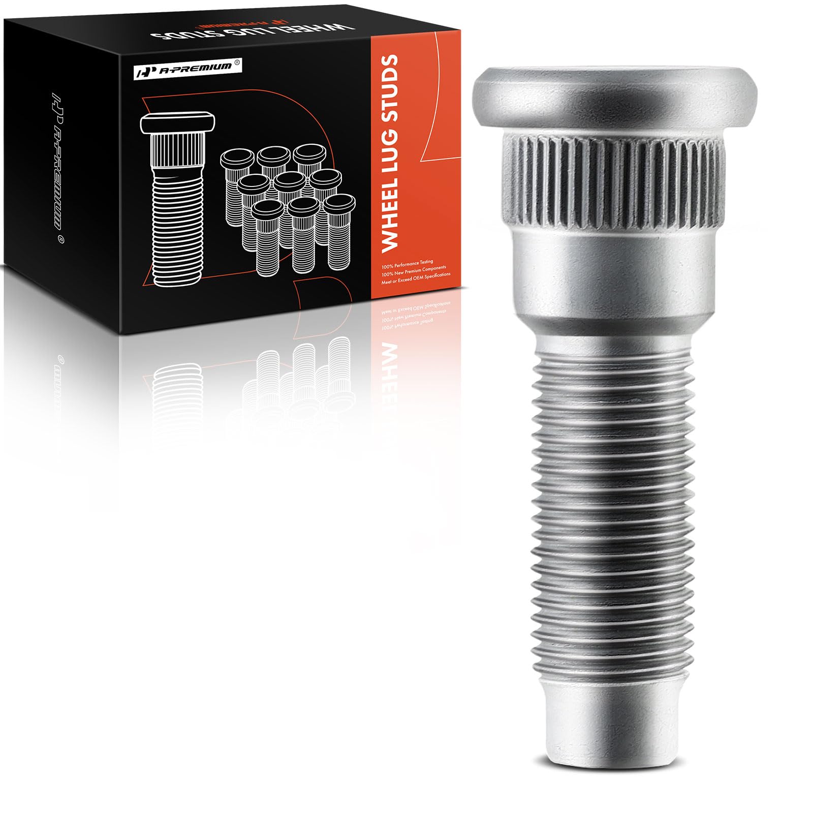 A-Premium 1/2 inch-20 Wheel Studs Compatible with Jeep Liberty Dodge Ram 2500/3500 Van Durango Dakota Rear Driver and Passenger Side 10-PC Set