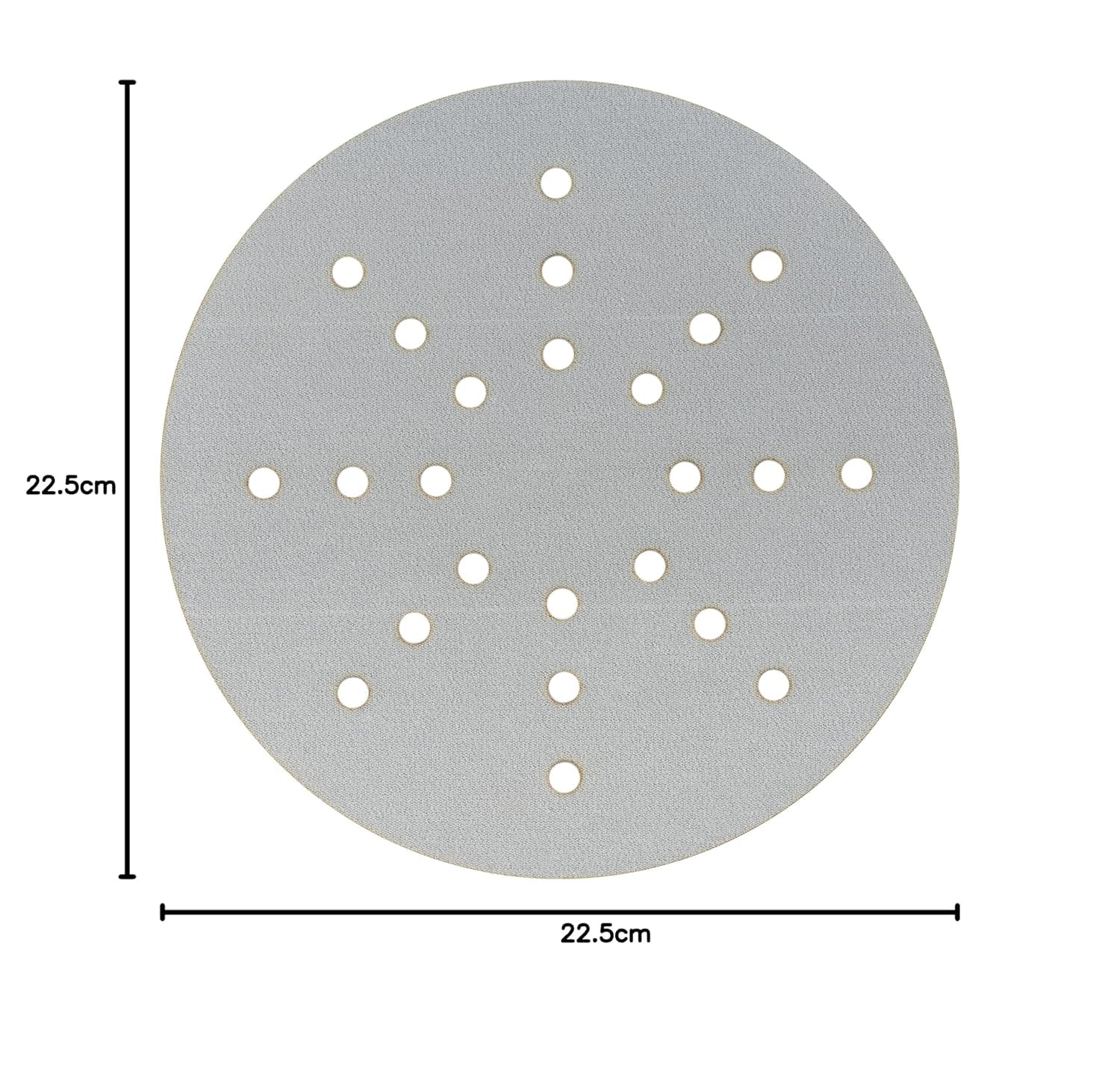 Mirka Papel de lija Iridium Ø 225 mm Grano 120 25 discos cierre adhesivo