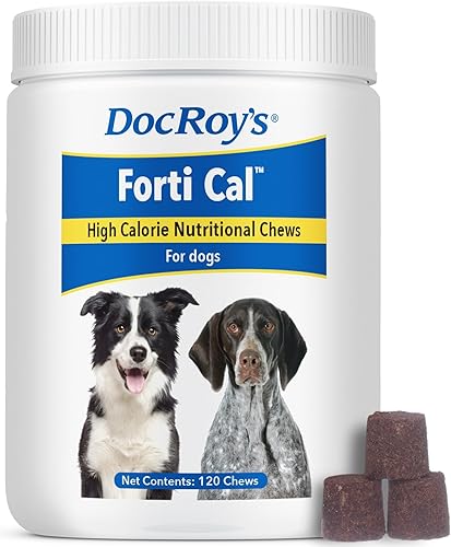 Doc Roy's Forti Cal Soft Chews, suplemento energético alto en calorías para perros y gatos, aumenta el apetito, aumento de peso y recuperación,