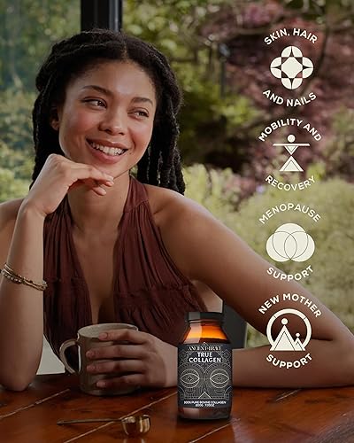 Miniatura 6 de Ancient + Brave True Collagen Powder 7.05oz (Ap 33 porciones), péptidos de colágeno alimentados con pasto de la UE, proteína en polvo altamente