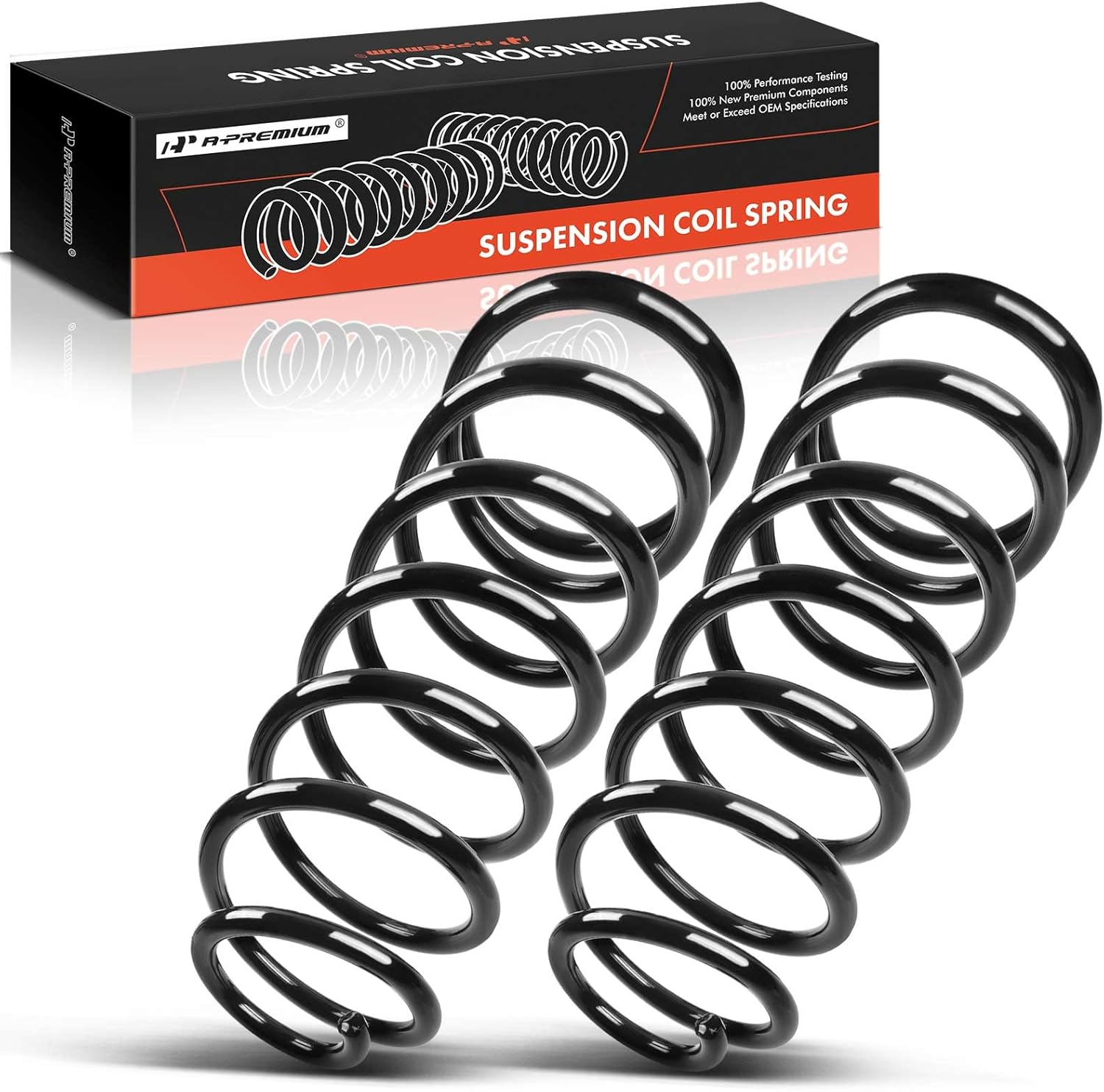 A-Premium 2Pcs Rear Suspension Coil Spring Set Compatible with Toyota 4Runner 1996 1997 1998 1999 2000 2001 2002, Driver and Passenger Side, Replace# 4823135140, 4823135190