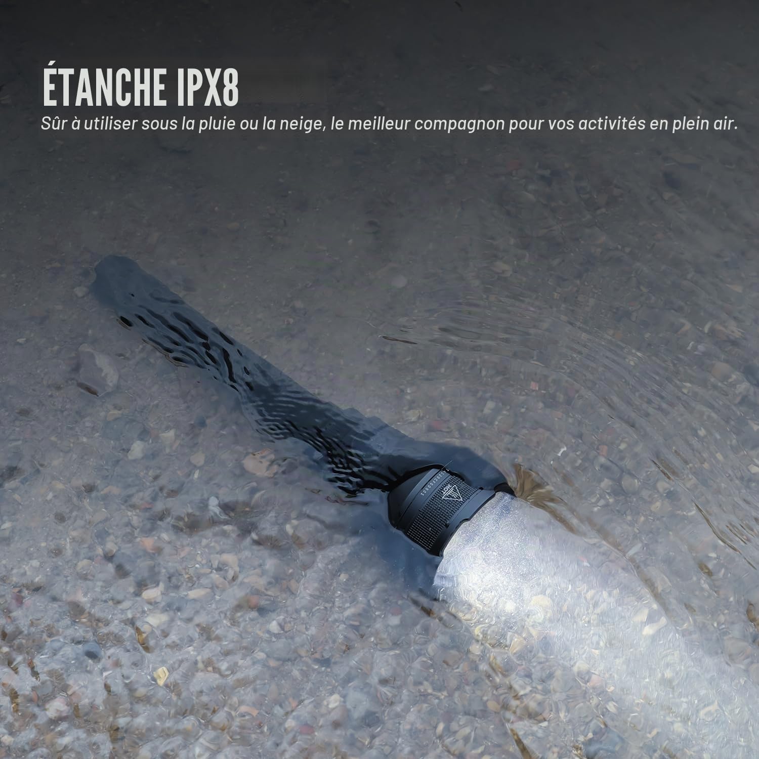 TrustFire T70S Kit Lampe Tactique, Lampe de Poche LED, 2350 Lumens Haute Puissance, Rechargeable, Longue Portée 1050m, IPX8, Idéale pour la Chasse, la Recherche et le Secours, le Camping, Randonnée