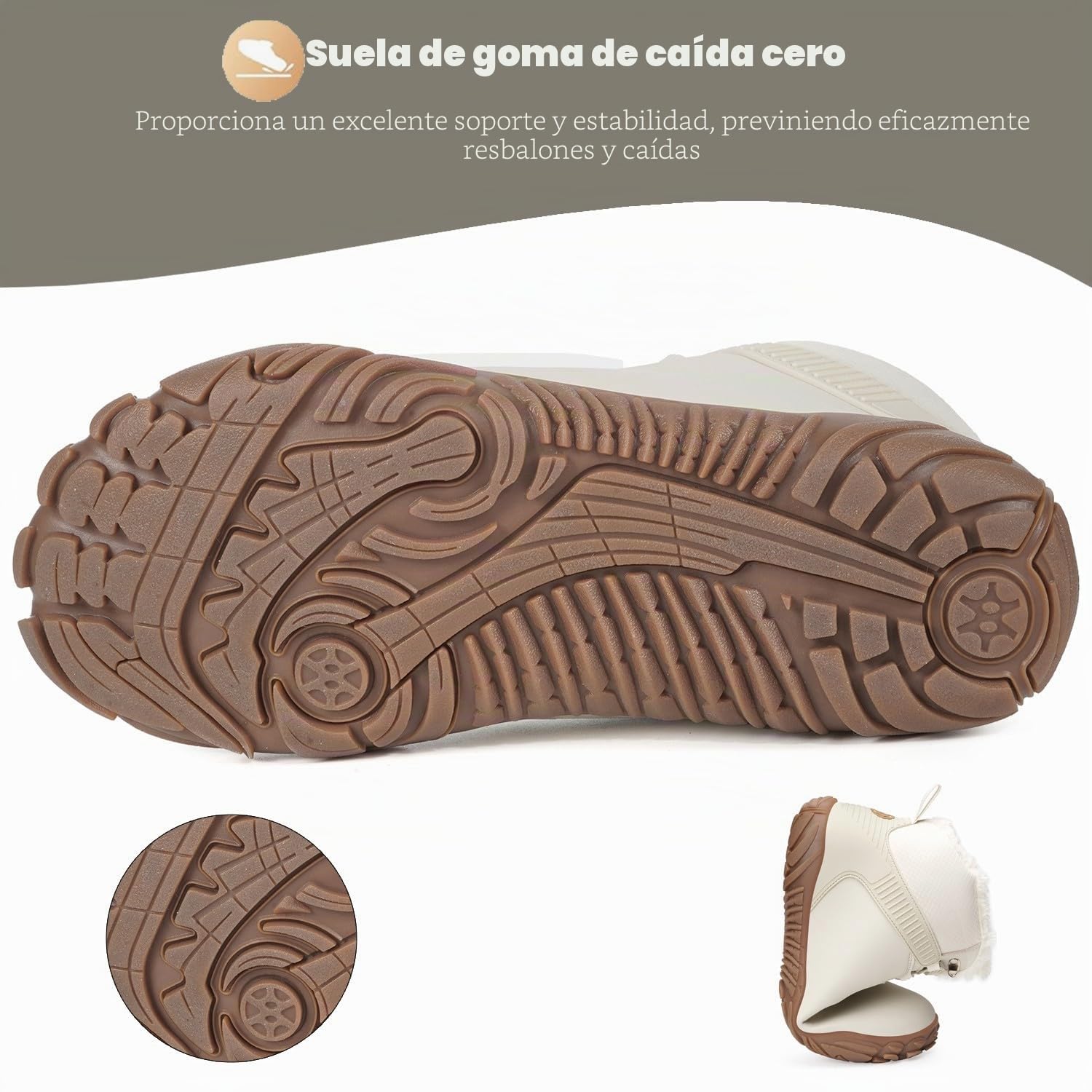 Botas Barefoot Invierno Hombre Mujer Impermeable | Forradas cálido,Antideslizant,Botines de Nieve,Cómodas,Outdoor