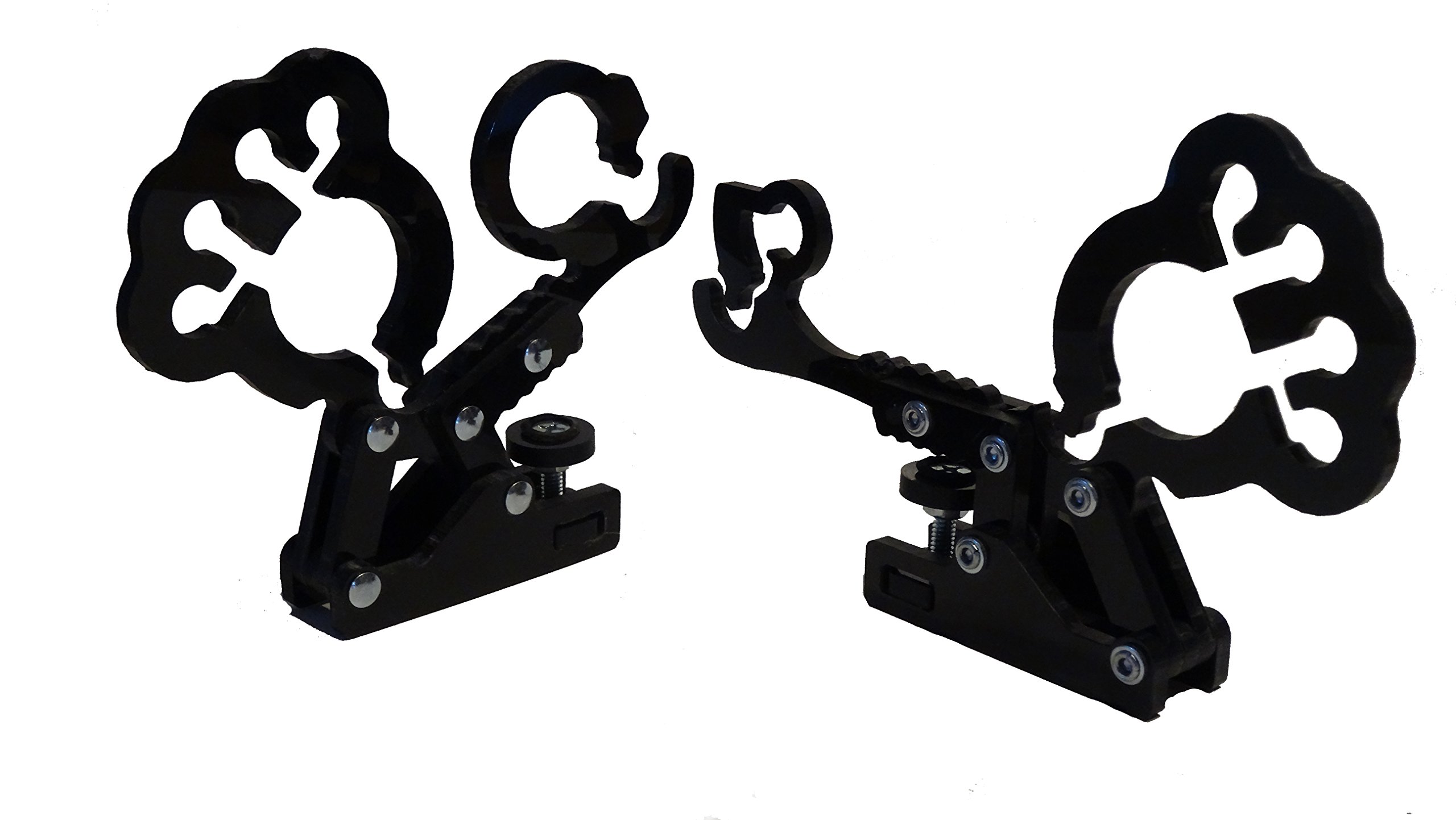 Fishing Rod Holder by GFO – A clamp on Rail Mount Rod Carrier for Your Truck or Boat – Spinning and Fly Rod Holder/ Storage.