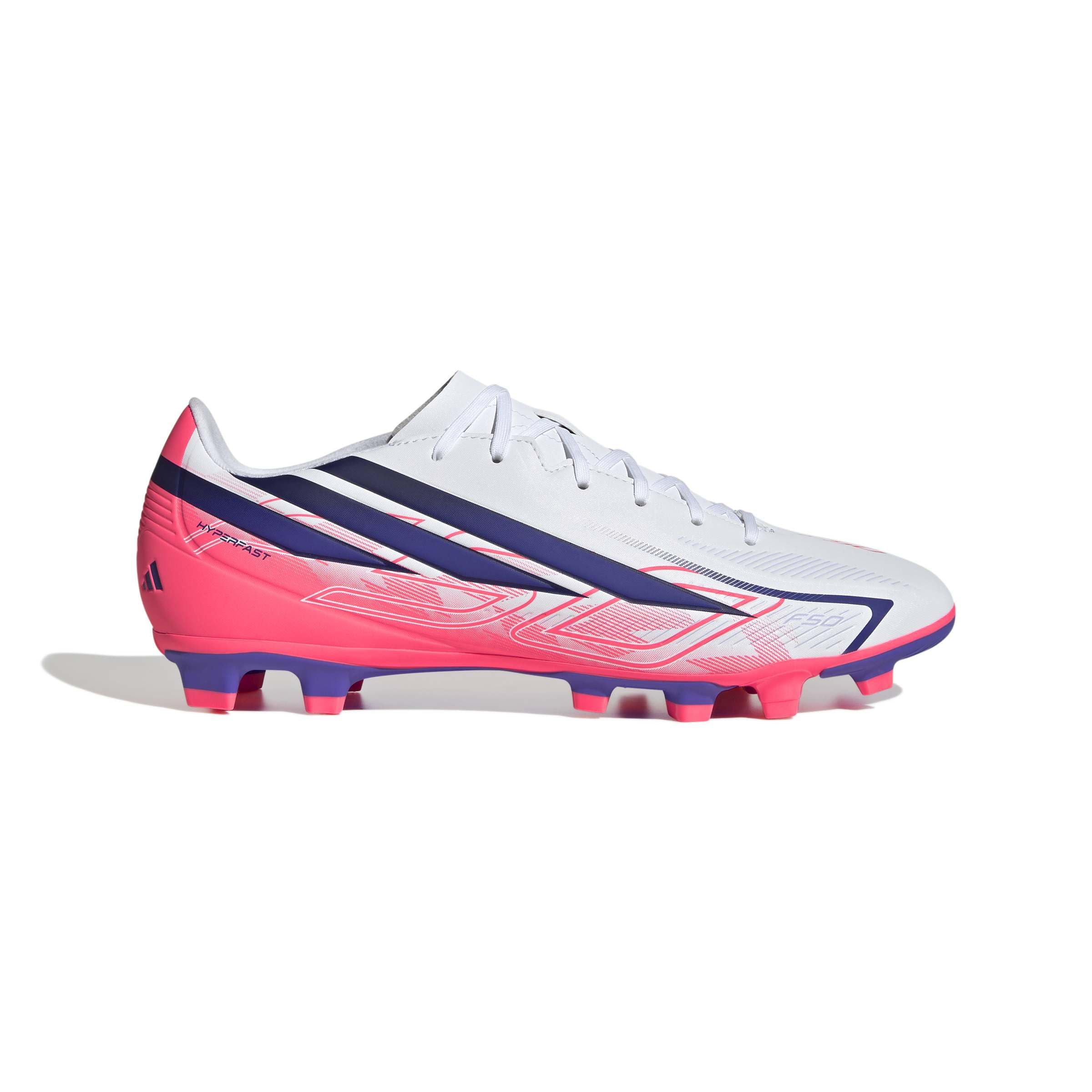 adidas Unisex F50 Hyperfast Club Fußballschuh, Feste Böden/gemischte Böden