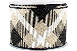 Christmas Plaid Snowlopoly Wreath Ribbon