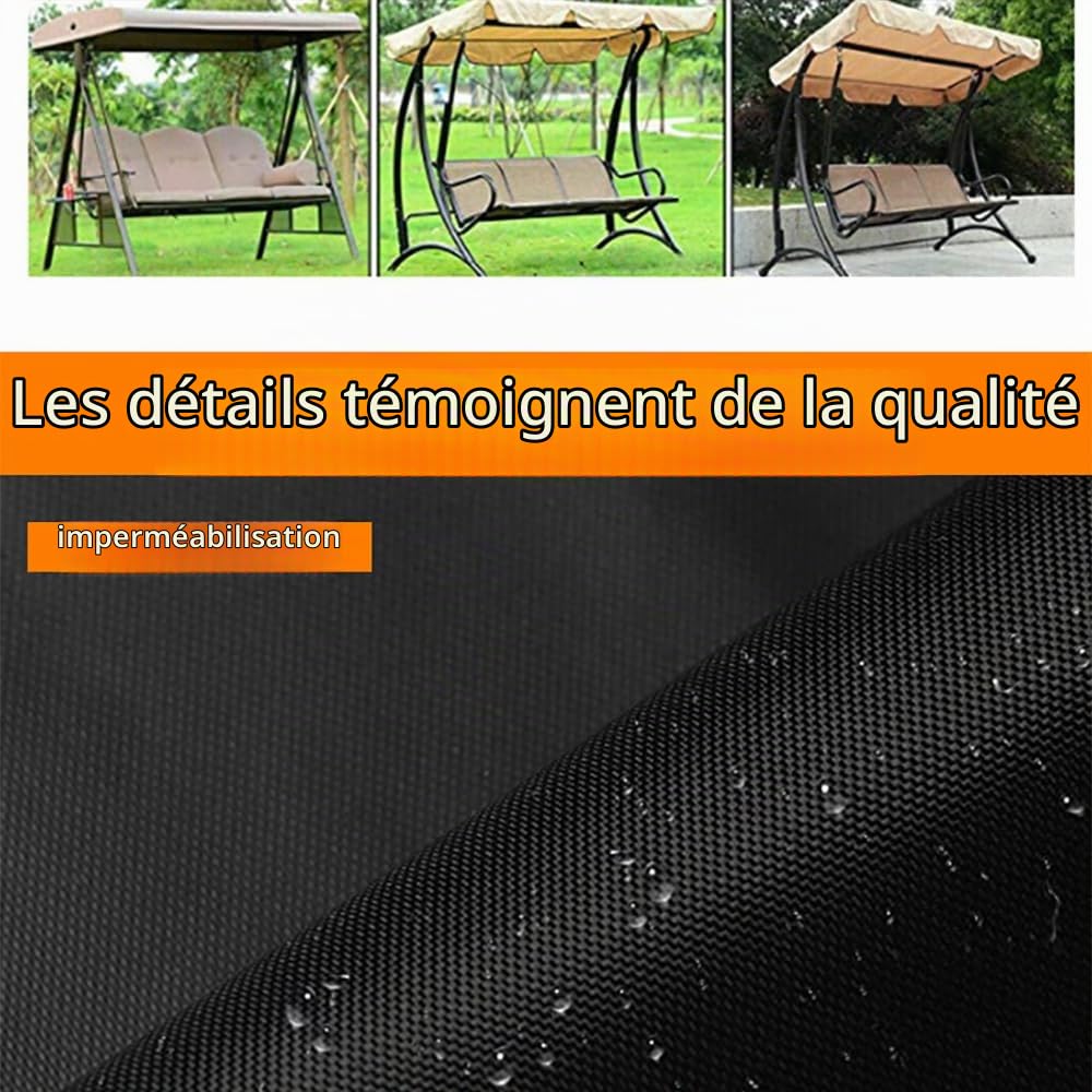pour Housse Balancelle Jardin 3-4 Places,pour Housse de Balancelle 3 Places, Protection Solaire pour Balançoire de Jardin,220x145x170 cm,Tissu Oxford 420D,pour Balancelle de Jardin,Hamac