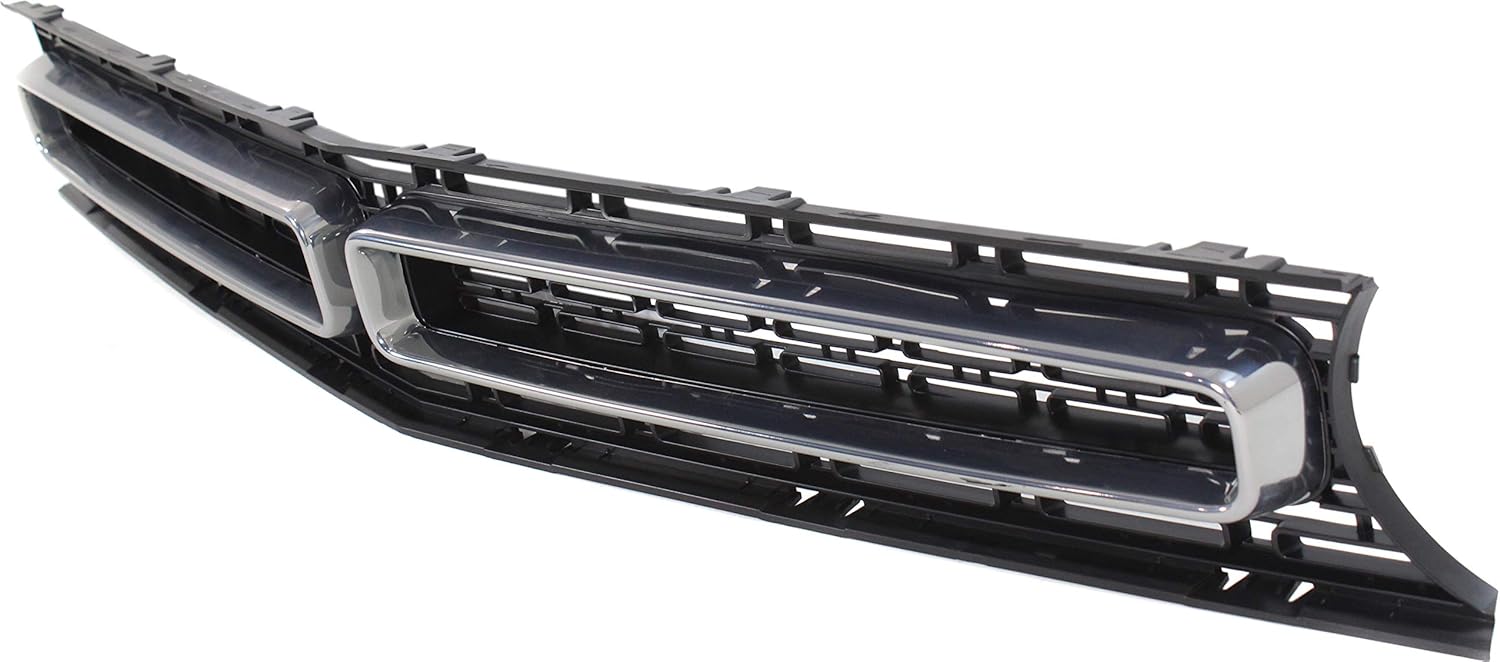 Garage-Pro Grille Assembly Compatible with Dodge Challenger 2015-2017 Textured with Chrome Molding GT/R/T/R/T Plus/R/T 392/SXT/SXT Plus Models