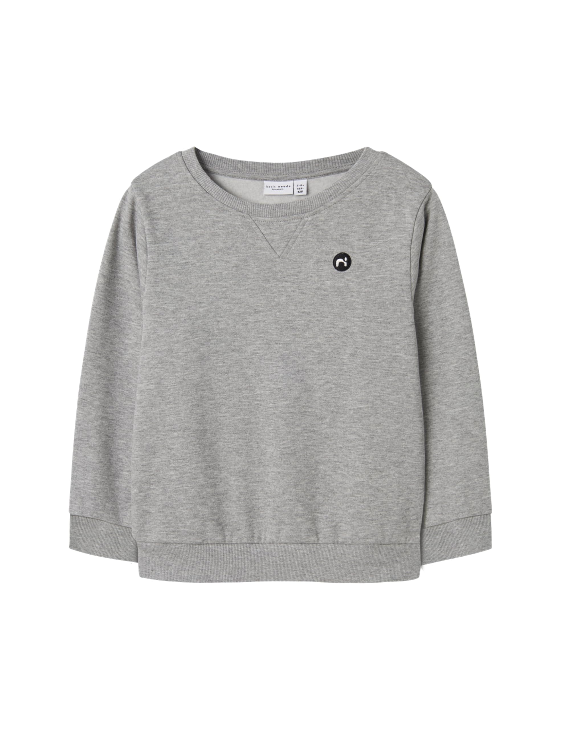 NAME IT Boys Nkmvimo LS Sweat Bru Noos Sweatshirt, grey melange, 158-164