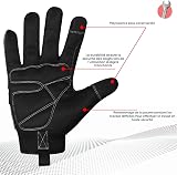 SAWANS Safety Work Gloves Gardening Working Gloves Mens Women Mechanic Construction Utility Flexible Padded Palm Protection Touch Screen Breathable Builder Multi-Functional (L, Black/Grey) - 2