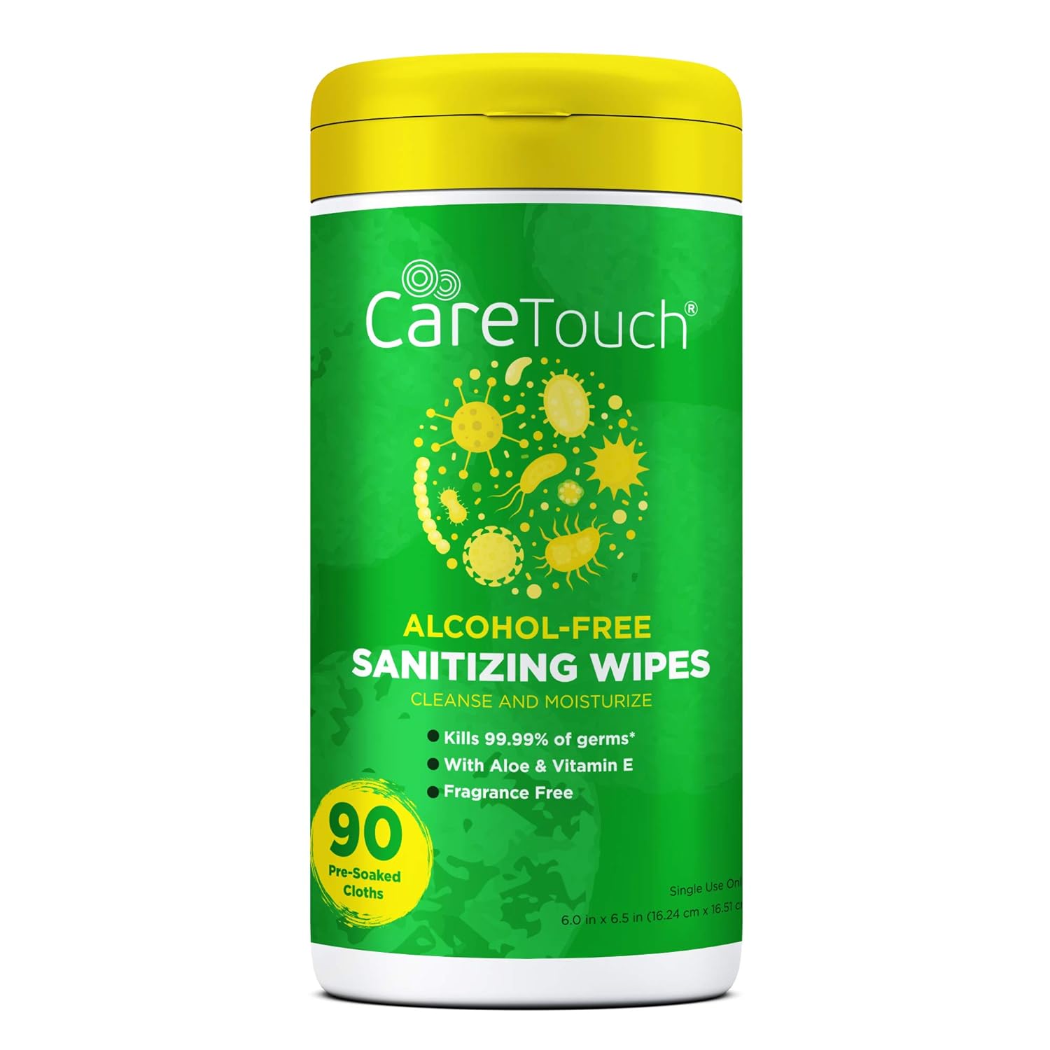 Care Touch AlcoholFree Hand Sanitizing Wipes 1 Canister