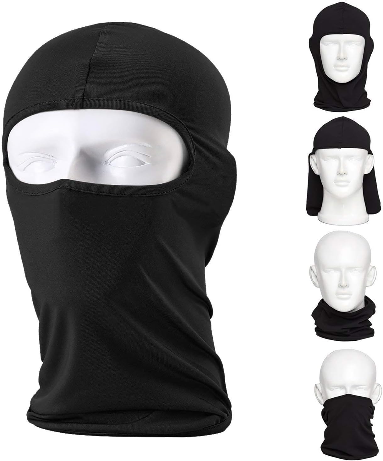 CAILEK Balaclava Ski Mask – Small - Black, 2-Pack