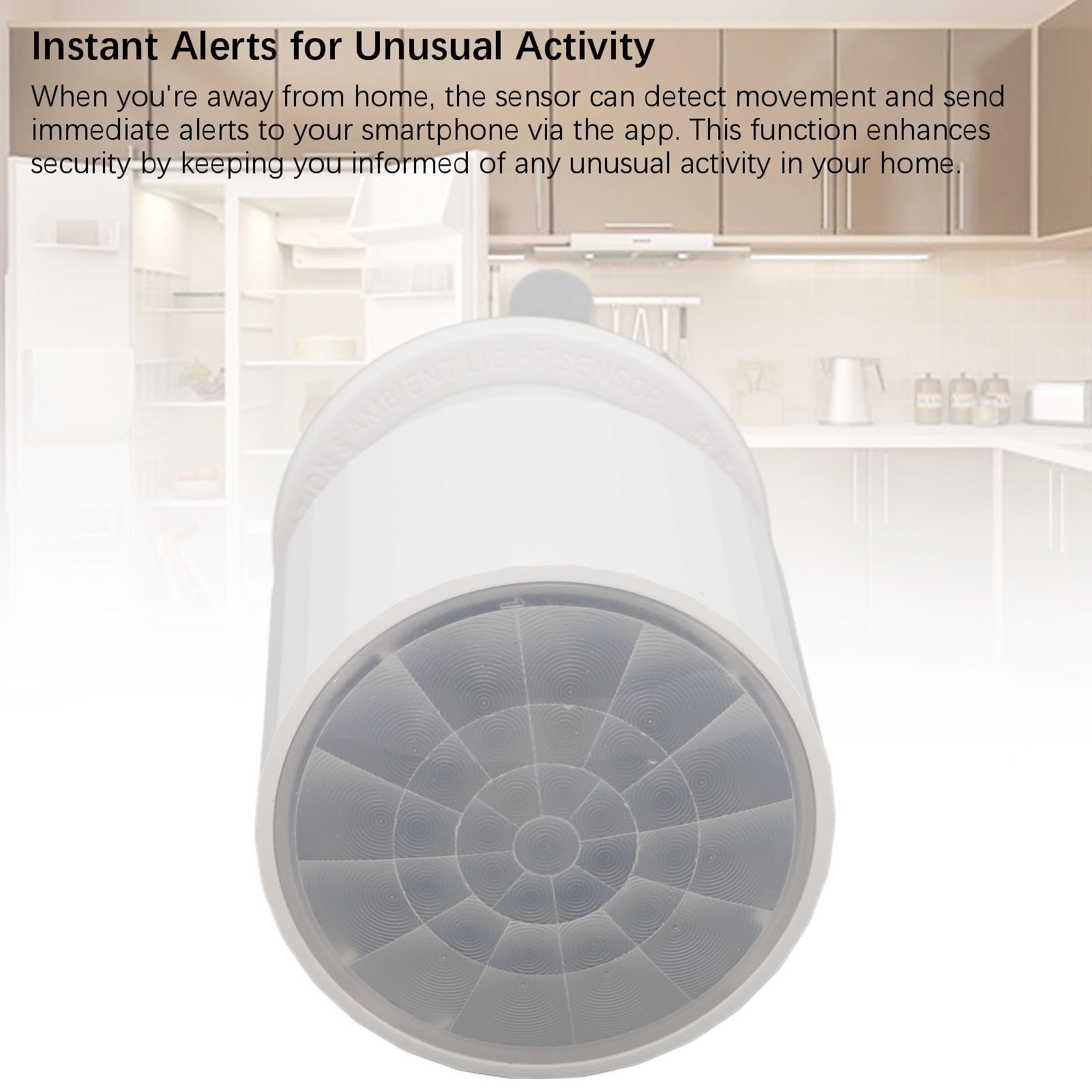 Sensor de Movimiento Inteligente Bluetooth 5,0, Detector de Movimiento PIR infrarrojo de Rosca y Sensor de luz Ambiental para el hogar