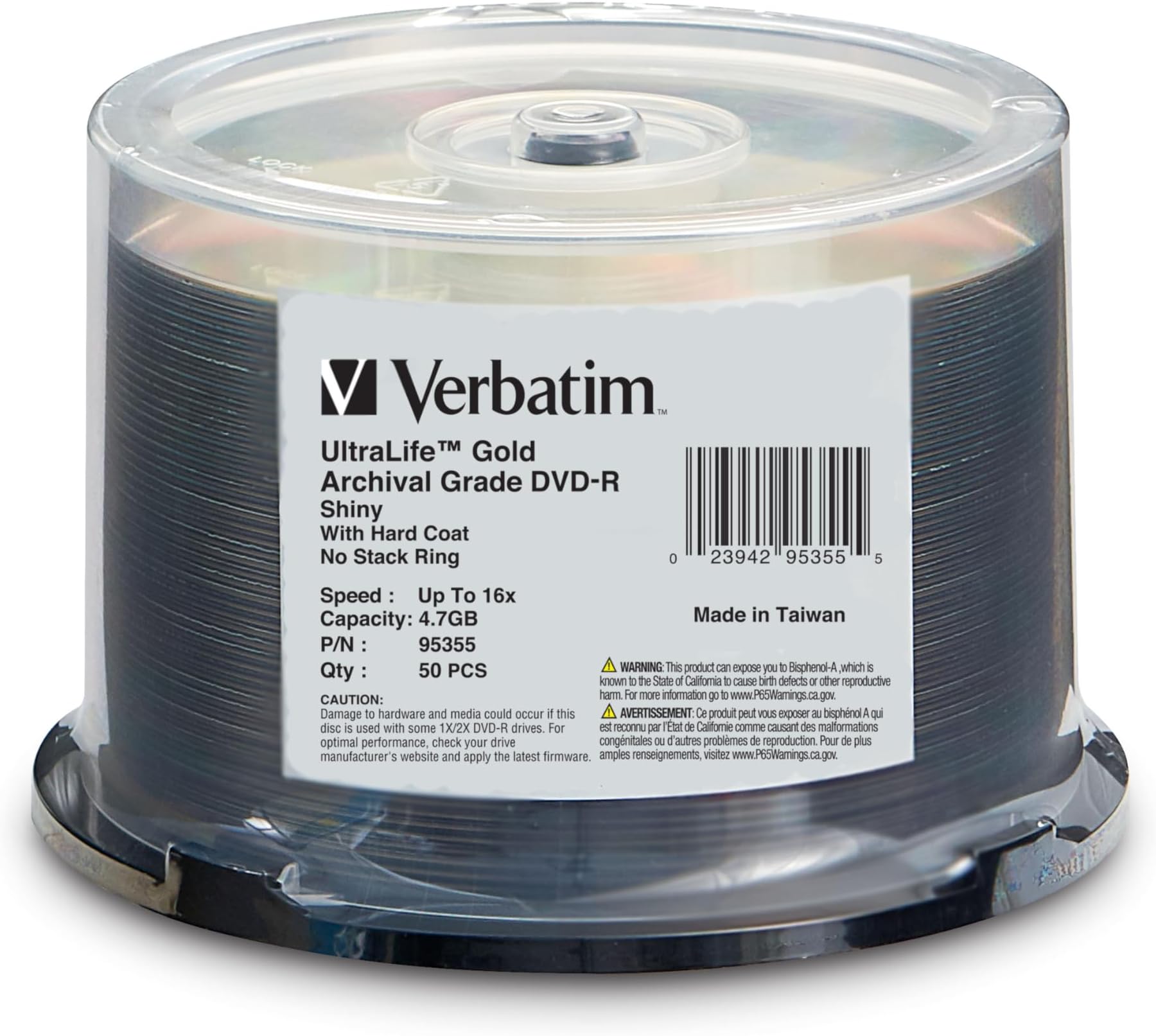 バーベイタム 8倍速対応 DVD-Rディスク(50枚入) 並行輸入品