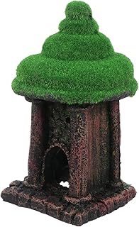 Mipcase Decorações Criativas Caverna Betta Casa Musgo Acessórios Habitat Paisagem Pequeno Log Realista Madeira Flutuante Resina Peixe Paisagismo Micro Ornamento Oco Simulação De Lugar