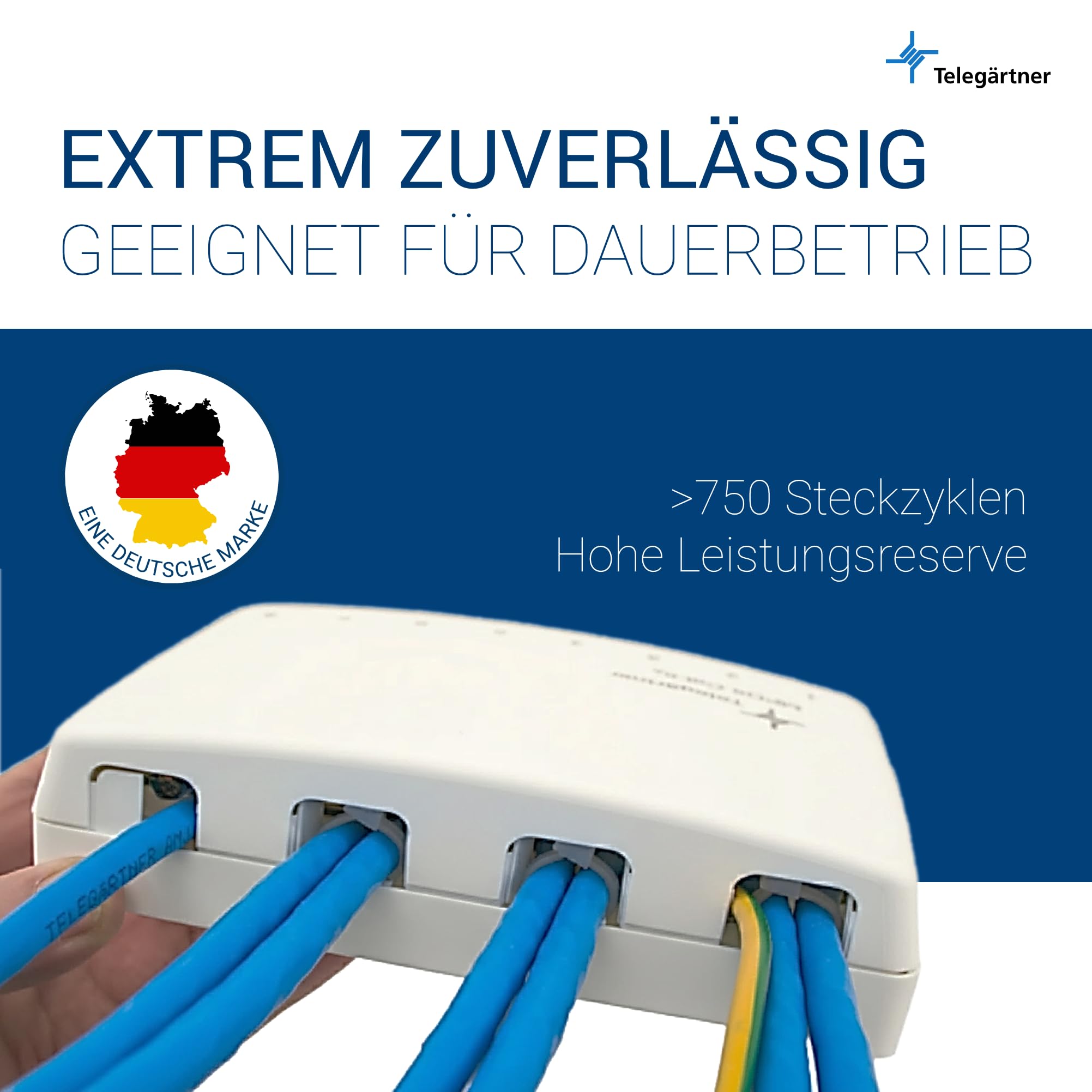 Telegärtner Cat.6 Patch Panel - Hub de Red, Plateado
