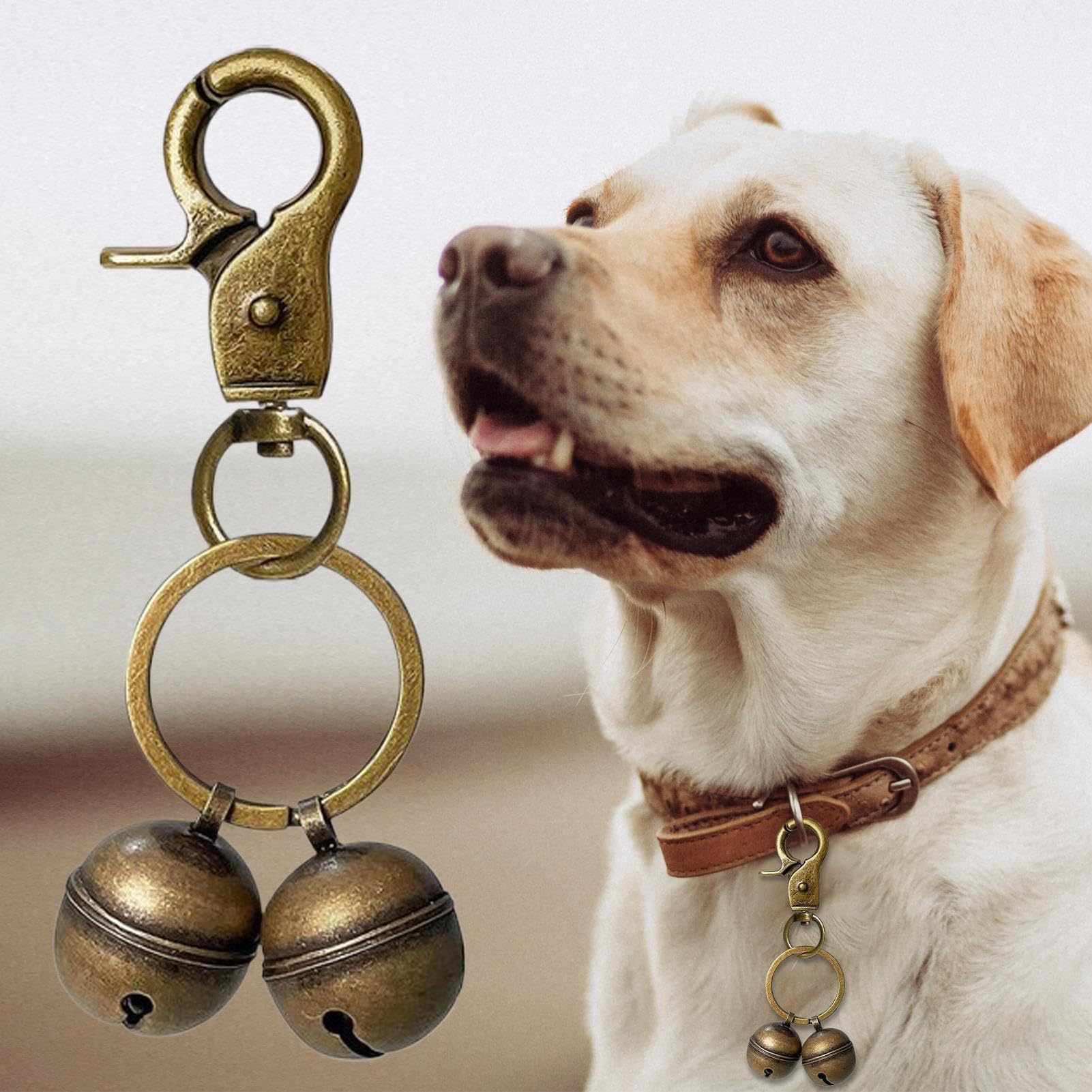 Campanilla para collar de perro | Campanillas colgantes para perros, decoración colgante, colgante para mascotas, senderismo, caza y paseo