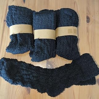 モコモコソックス4足組 ブラック