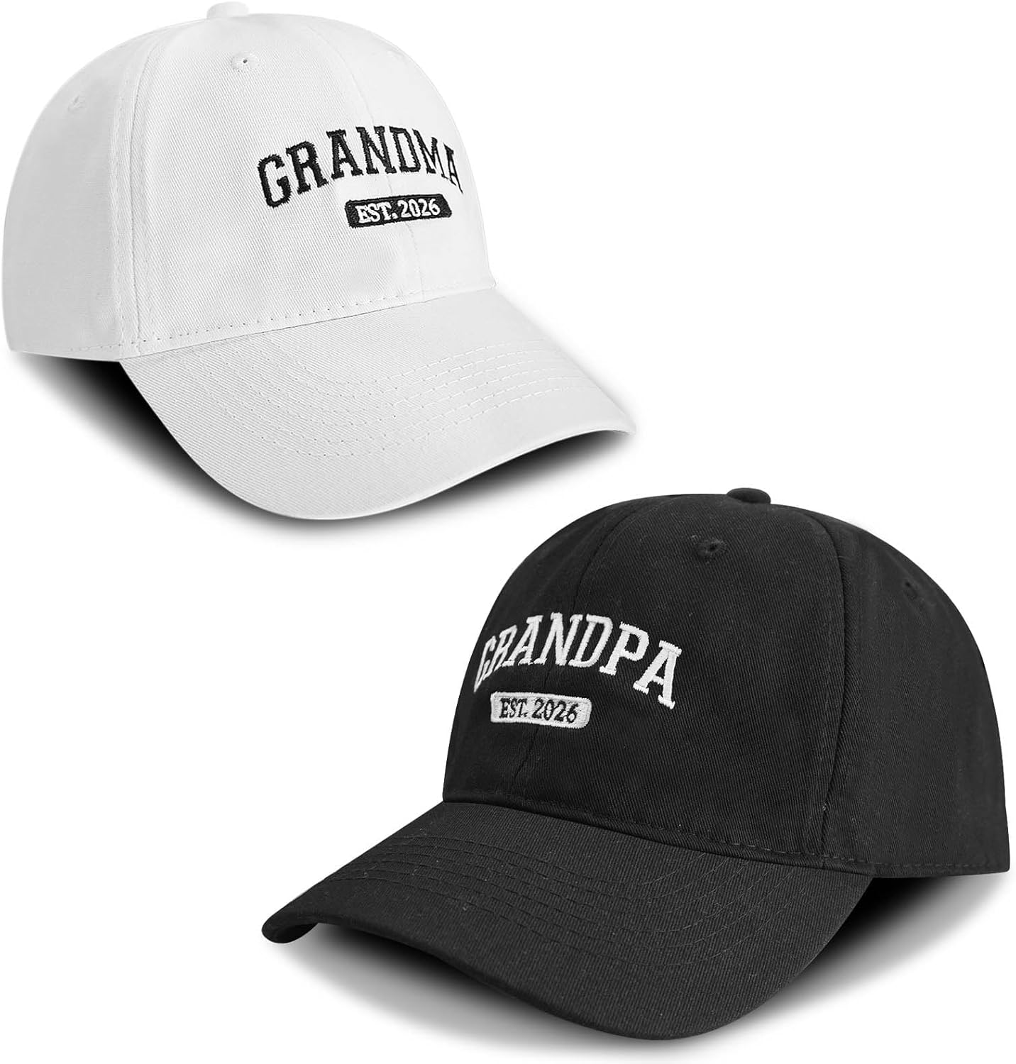 Grandma and Grandpa Hats 2026, Promoted to Grandma and Grandpa Gifts, Pregnancy Announcement for Grandparents Hat Set, First Time Grandparents Gifts - Image 4