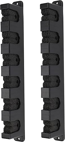Ducurt Soportes Horizontales para Cañas de Pescar Estante para Cañas para Barco Garaje Pared Almacenamiento de Cañas de Pescar - 1 Par, Negro