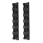 Ducurt Horizontal Fishing Rod Holders Pole Rack for Boat Garage Wall Fishing Rod Storage - 1 Pair, Black
