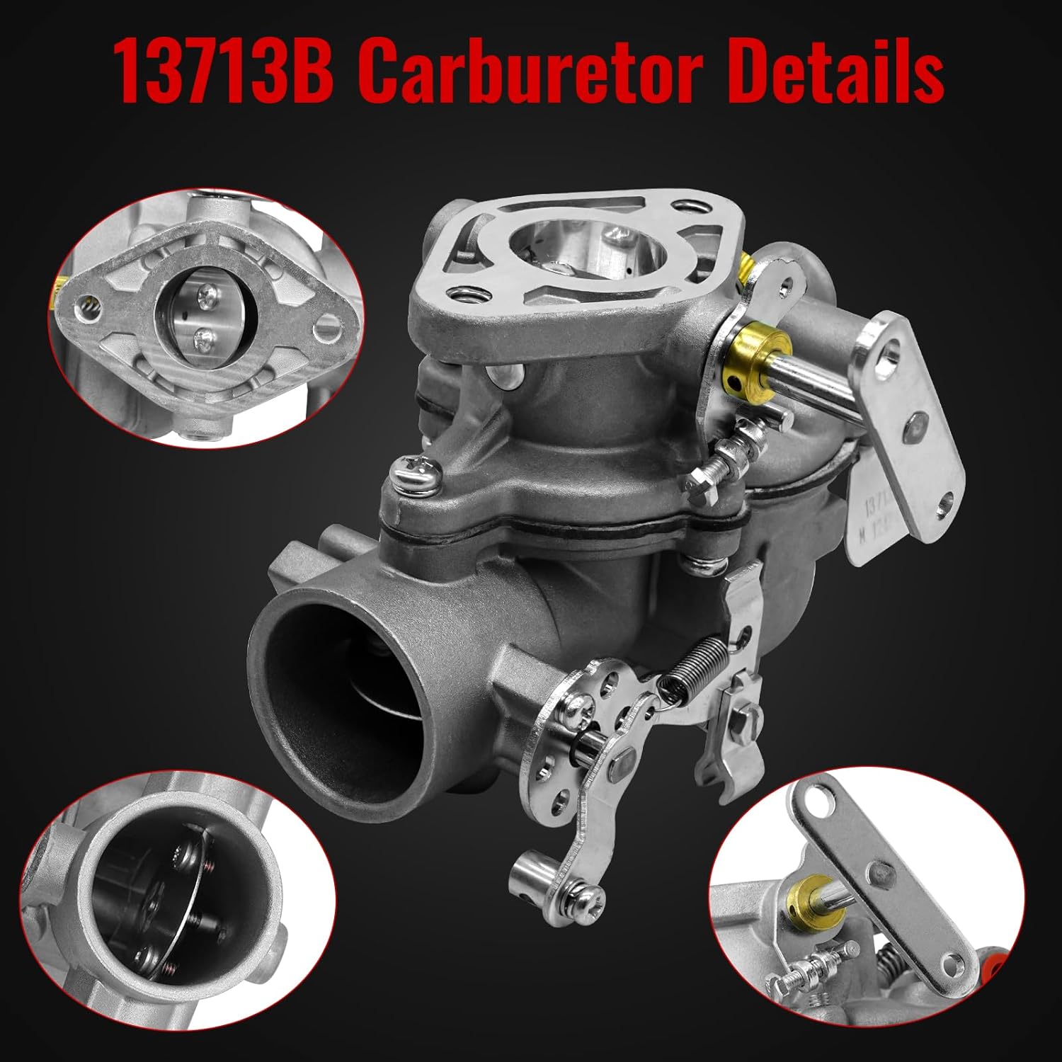 13713B Carburetor for Lincoln Welder Sa200 Sa-250 F-162 F-163 Replace 13713 Sa-200 Sa 250 F162 F163 Gas Engine Powered Sa 200 Carb kit