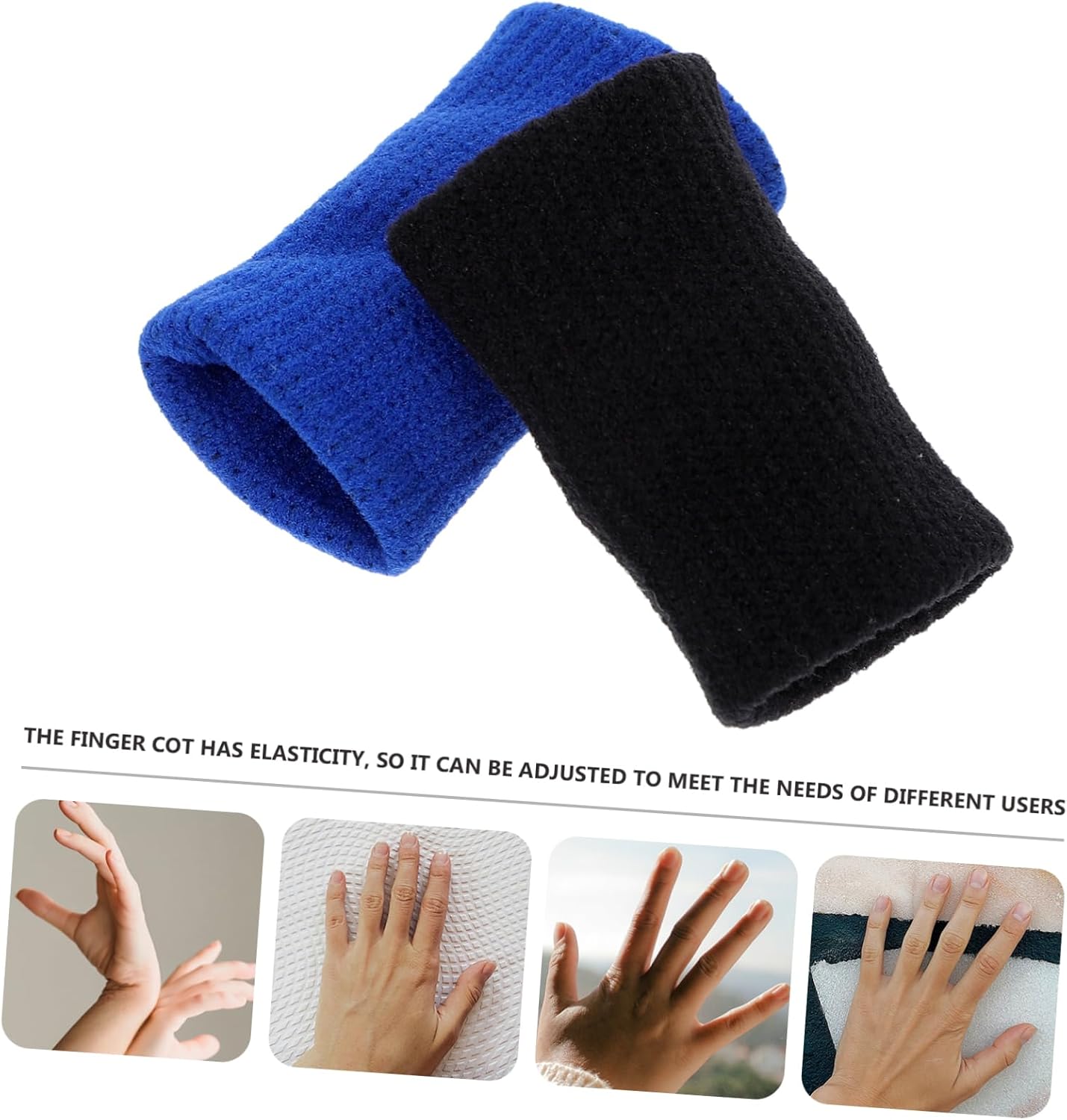 10pcs Nylon Finger Protector Sports Wrap for Finger Cot High Elasticity for Relief for Arthritis