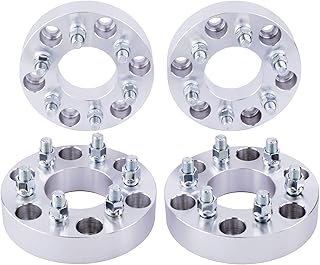 DCVAMOUS 4PC 6x120 to 6x5.5 Wheel Adapters 1.5 Inch with 14x1.5 Studs Compatible with Chevy GMC 6 Lug for 2015-2022 Colorado | 2018-2022 Traverse |2019-2022 Blazer |2015-2022 Canyon | 2017-2022 Acadia