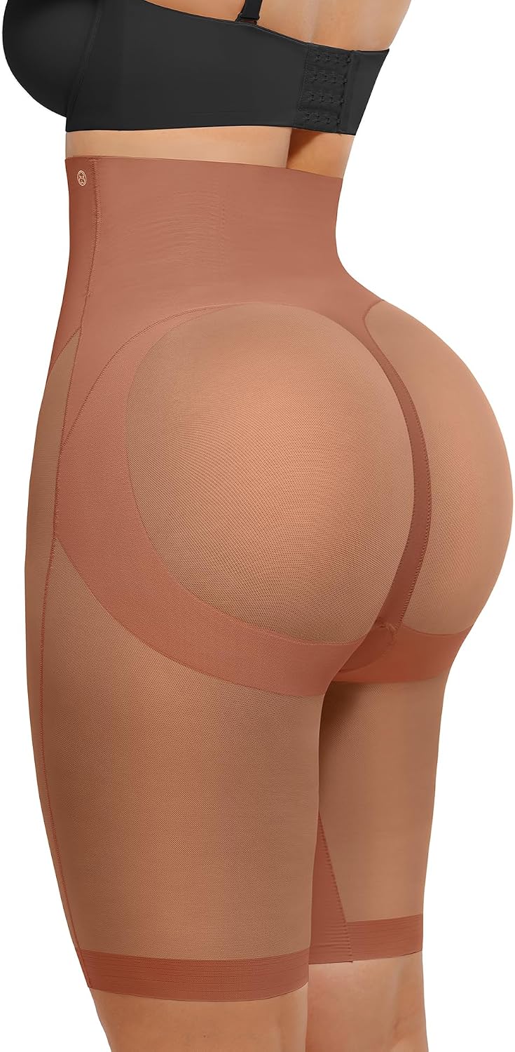 SHAPELLX Butt Lifting Shapewear for Women Tummy Control Body Shaper Shorts High Waisted Panties Under Dress