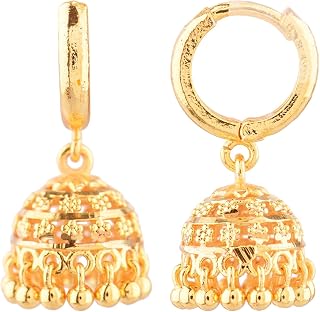 Hoop Jhumka Earrings for Women Traditional Wedding Bridal Bollywood Jewelry Jhumka Jhumki Dangle Earrings Set Indian Jhumkas for Women