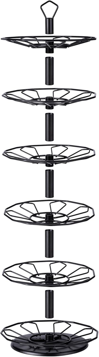 Flagship 42 K cup Carousel for Keurig Pod Holder Stand Coffee Pod Holder for K-cup Pods 6 Tier Black : Home & Kitchen