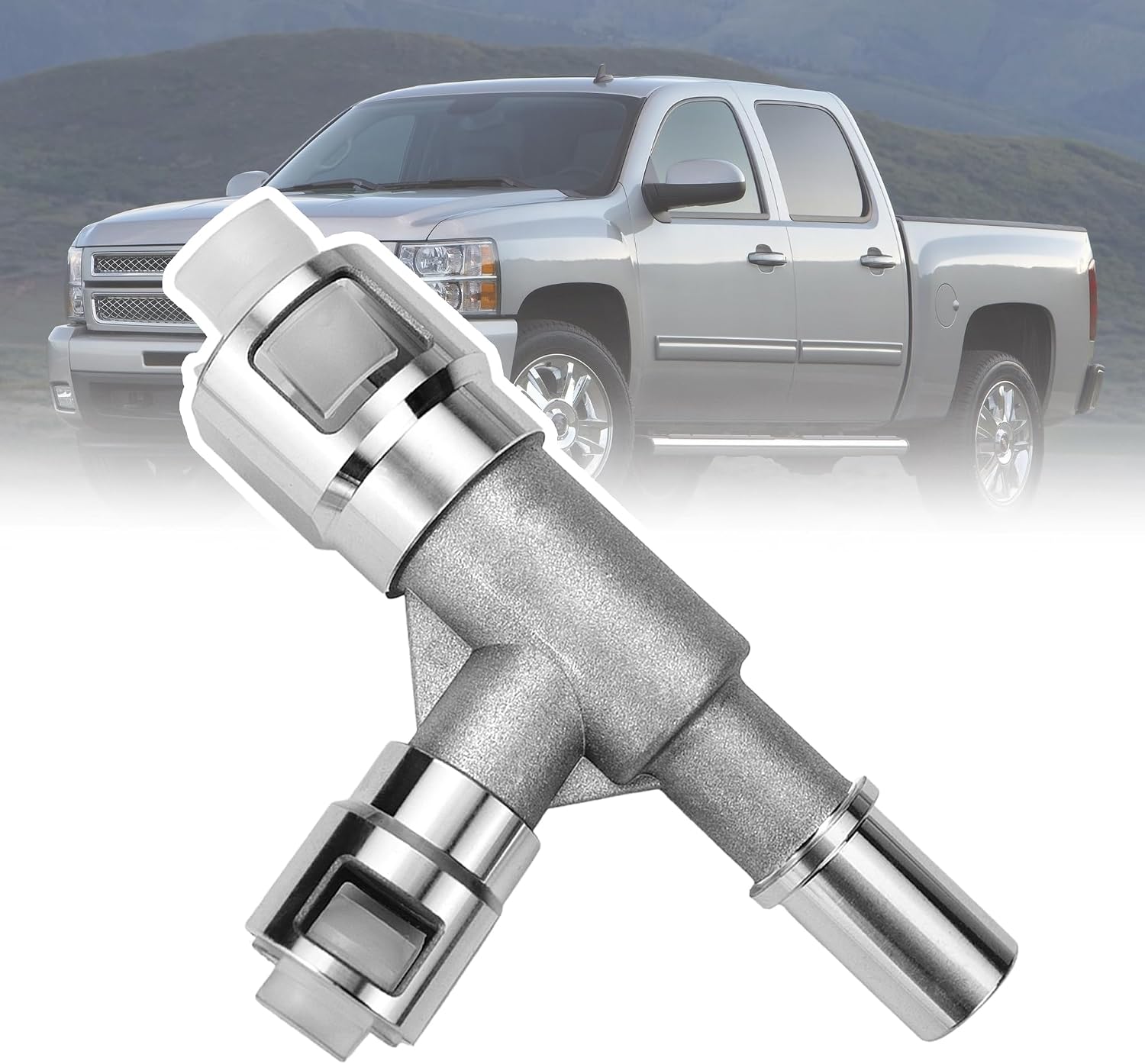 Aluminum Metal HVAC Heater Inlet Hose Tee Connector Fit for Chevrolet Chevy Silverado 2007-2014 Suburban 2000-2014 Tahoe 2000-2014 GMC Sierra 2007-2014 Yukon 2000-2014 Cadillac Escalade 2000-2014