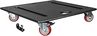 Sound Town Sturdy Plywood Caster Board for Safe and Easy Transport of ZETHUS-115S/115SPW Subwoofer and Furniture, with 4-inch Wheels and Brakes (ZSCB-115S)