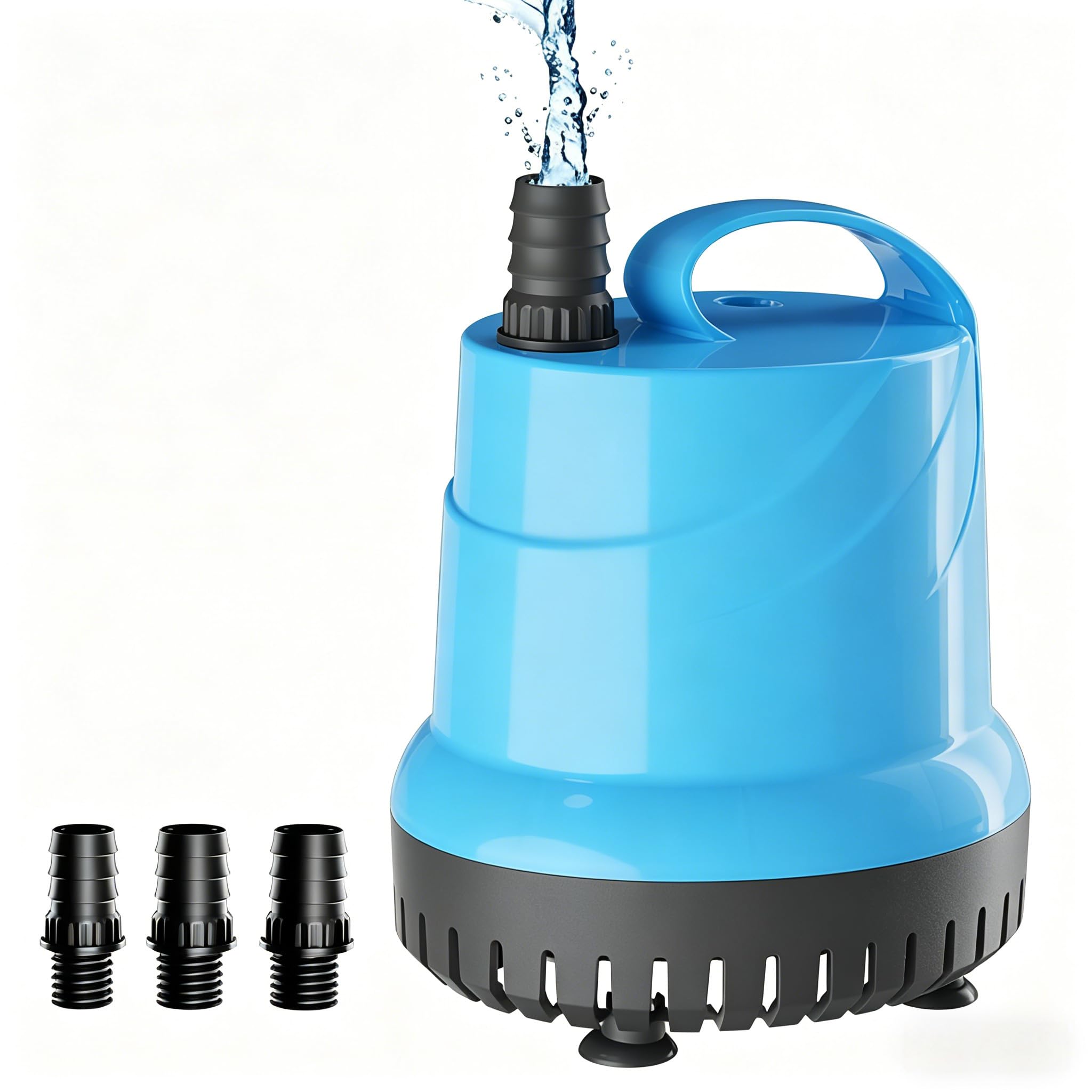 YOKEKON 水中ポンプ 100v 底部入水式 循環ポンプ 最大吐出量5000L/H 最大揚程5m 125W 省エネ 低騒音 水槽ウォーターポンプ 水槽ポンプ 排水ポンプ 電動 ウォーターポンプ 給水ポンプ 水族館給水 小型水中ポンプ プール排水ポンプ お風呂ポンプ 池ポンプ 水耕栽培ポンプ 水槽循環ポンプ プール いけす 亀の水槽 アクアリウム ガーデン 家庭用