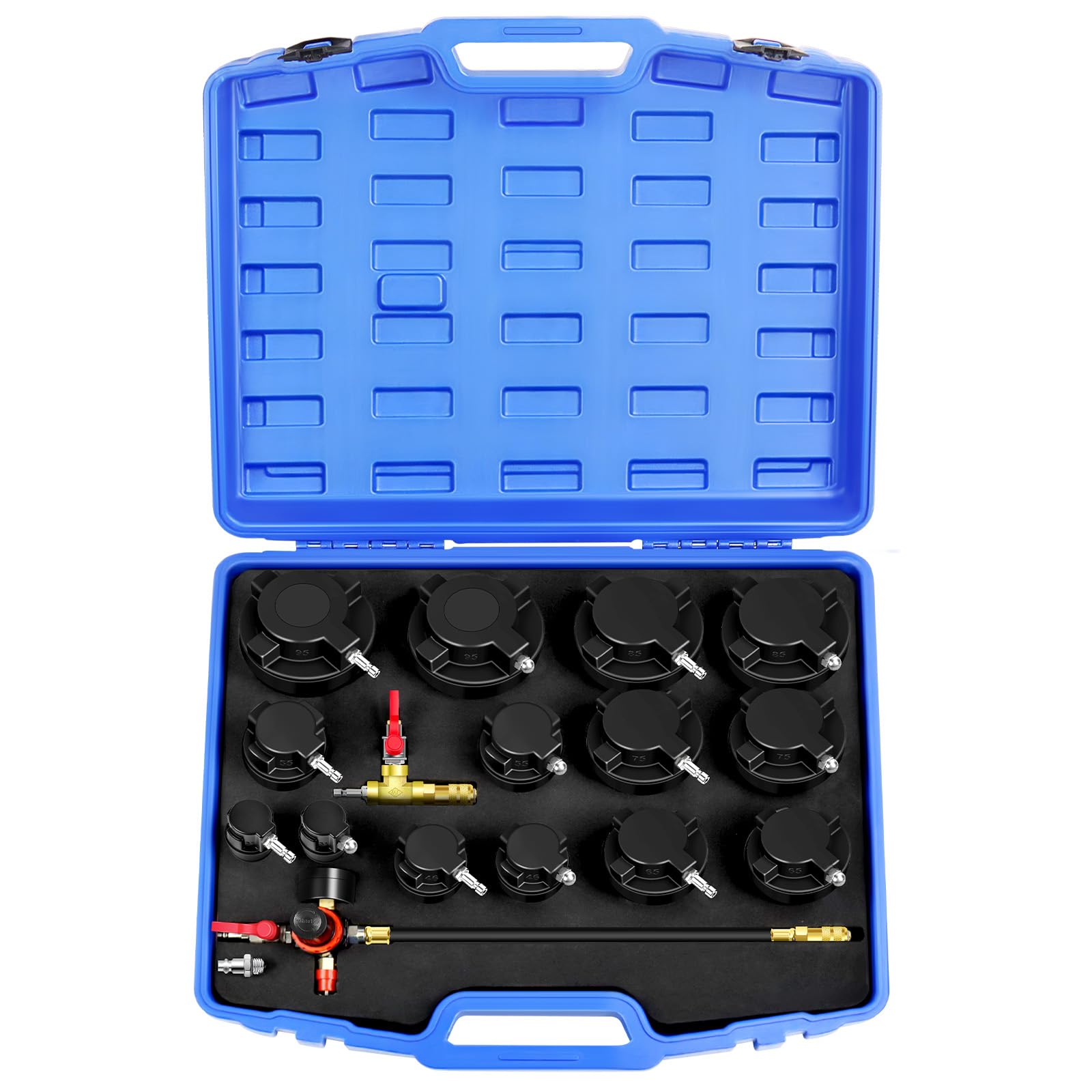 JIFETOR Turbo Boost System Leak Tester 17PC Kit to Turbocharger Intercooler
