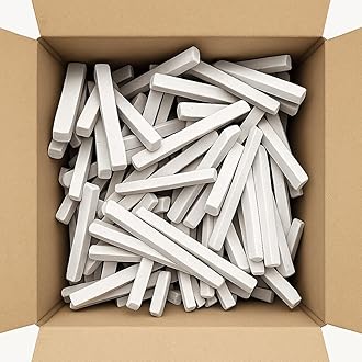 Slate Pencils Box – 500 gm Slate Pencils | Suitable for Taking | Natural White Stone Writing Chalk | Dust-Free | Ideal for Kids, School, Art & Craft Use