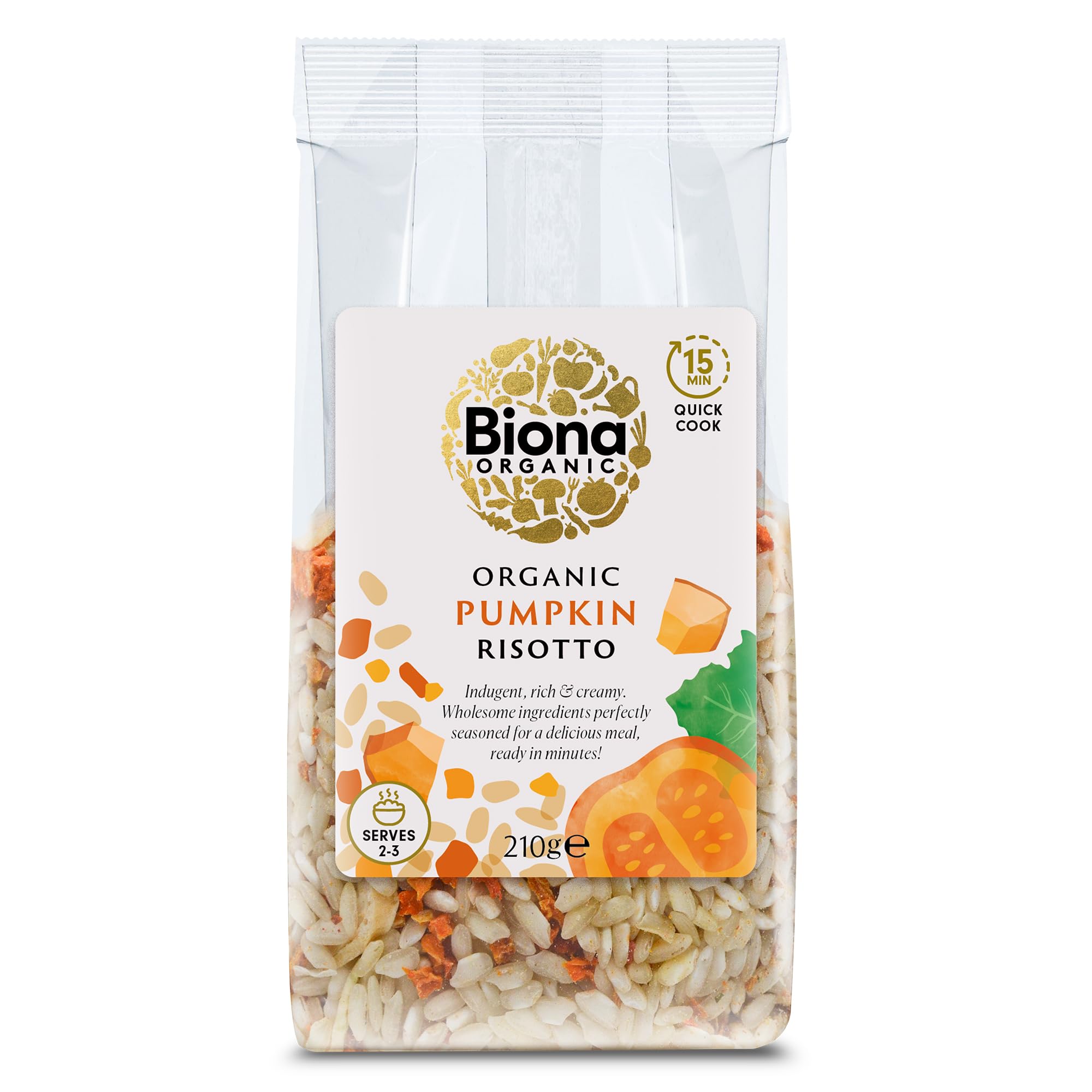 Biona Organic Pumpkin Risotto 210g - 2 Pack
