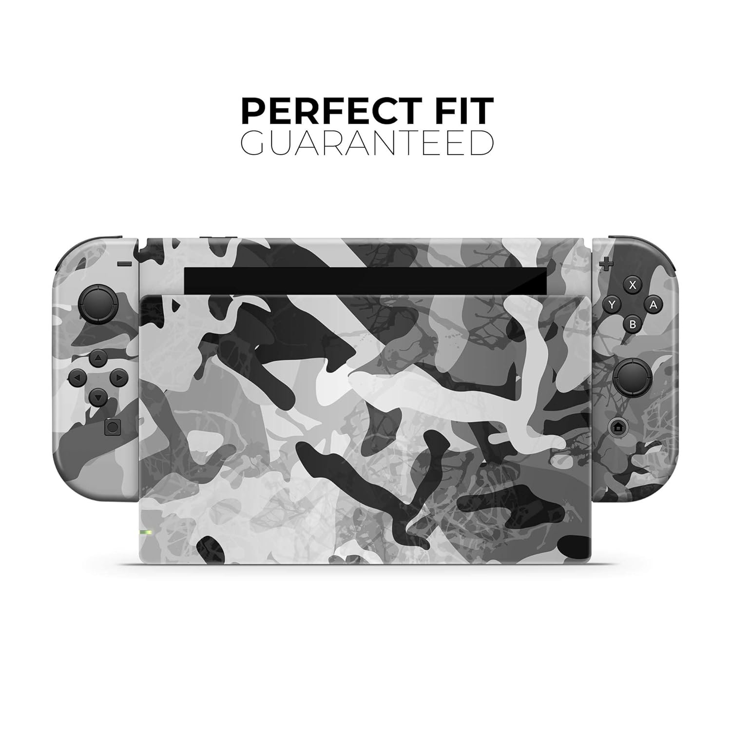 Design Skinz Desert Snow Camouflage V2 - Skin Decal Protective Scratch-Resistant Removable Vinyl Wrap Kit Compatible with The Nintendo Switch Console, Dock & JoyCons Bundle